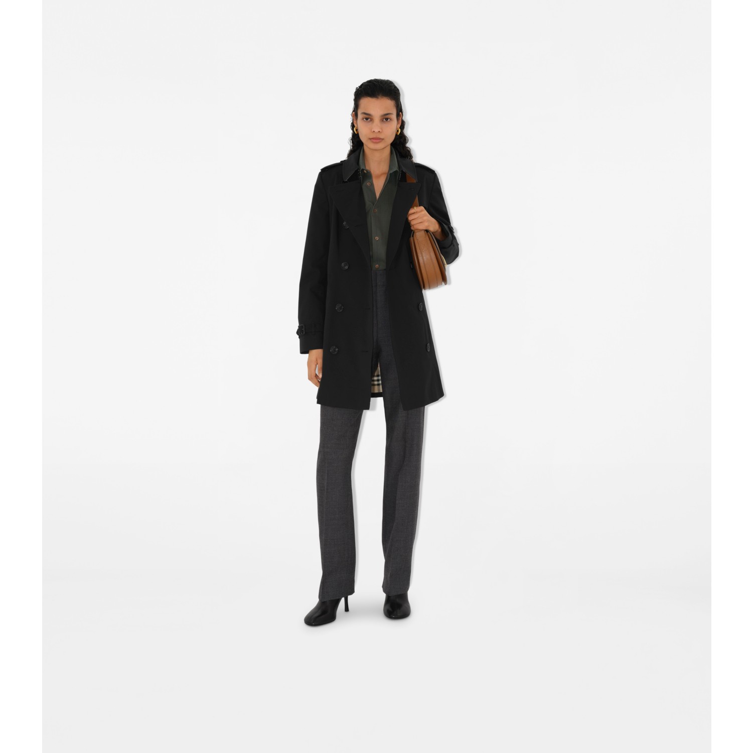 Burberry trench black deals