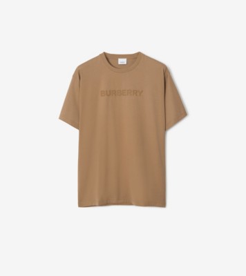 ロゴ コットンTシャツ (キャメル) - メンズ, コットン | Burberry®公式サイト