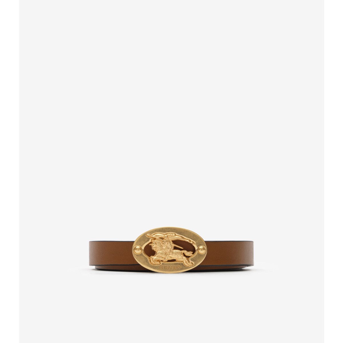  Thin Reversible Leather Knight Stamp Belt