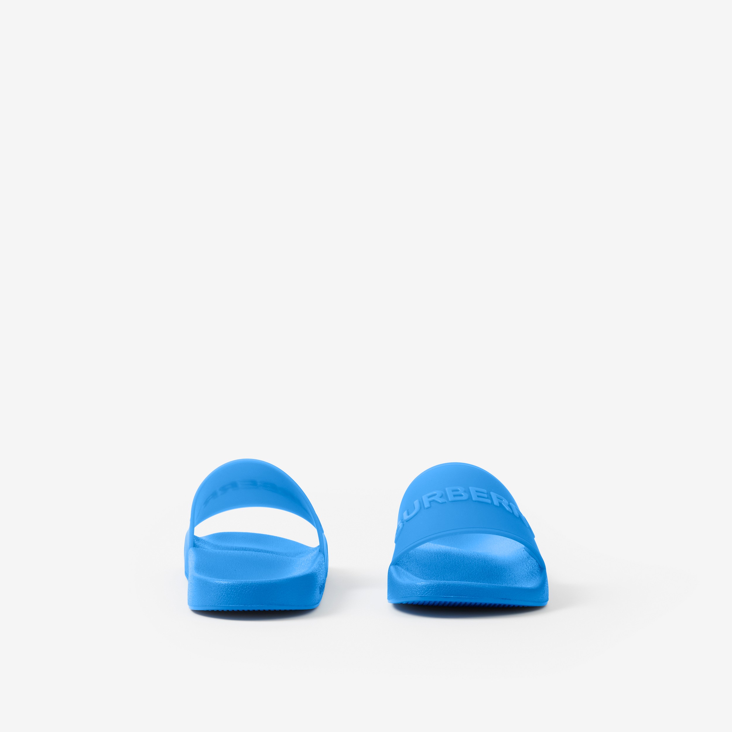 Logo Detail Slides in Vivid Blue - Men | Burberry® Official - 4
