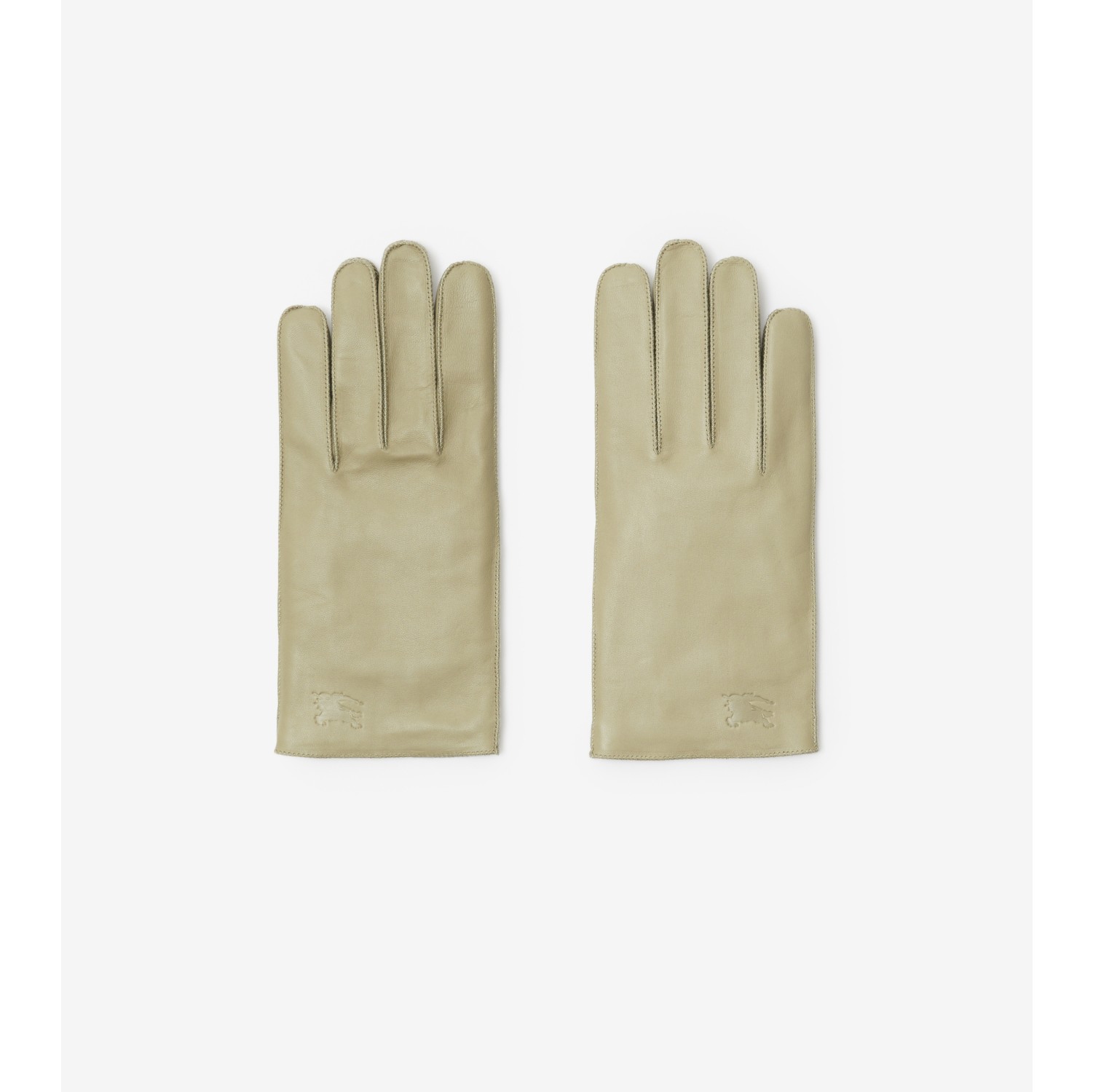 Leather Gloves in Hunter Men Burberry Official