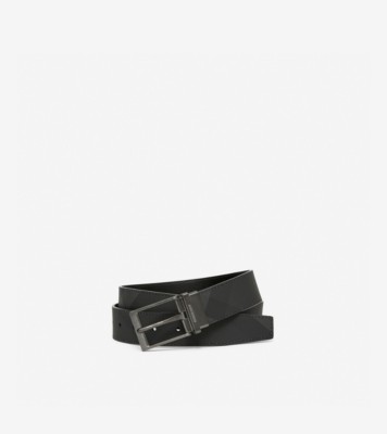 Burberry Reversible Monogram Buckle Check Belt