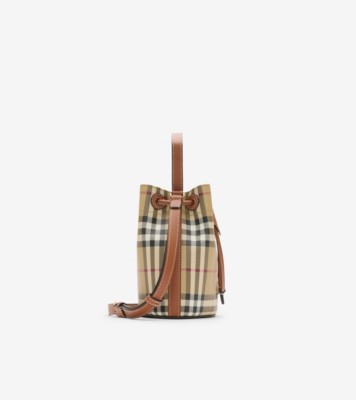 BURBERRY｜ (Check Bucket Mini Bag (8100486)) CD6B4829-3F19-4977-877C-