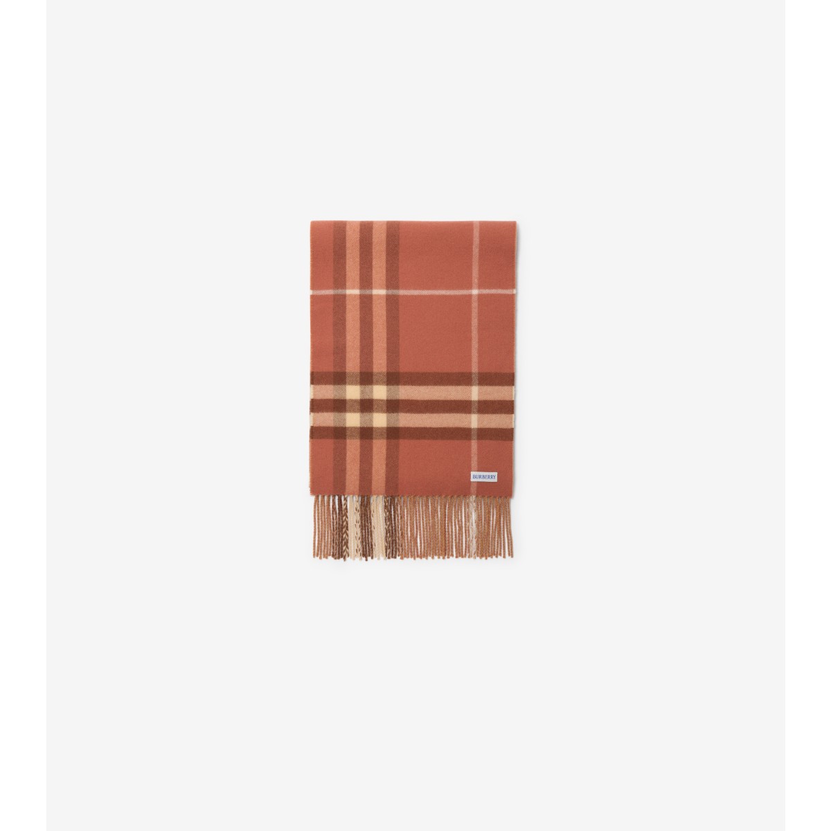 Check Contrast Cashmere Scarf