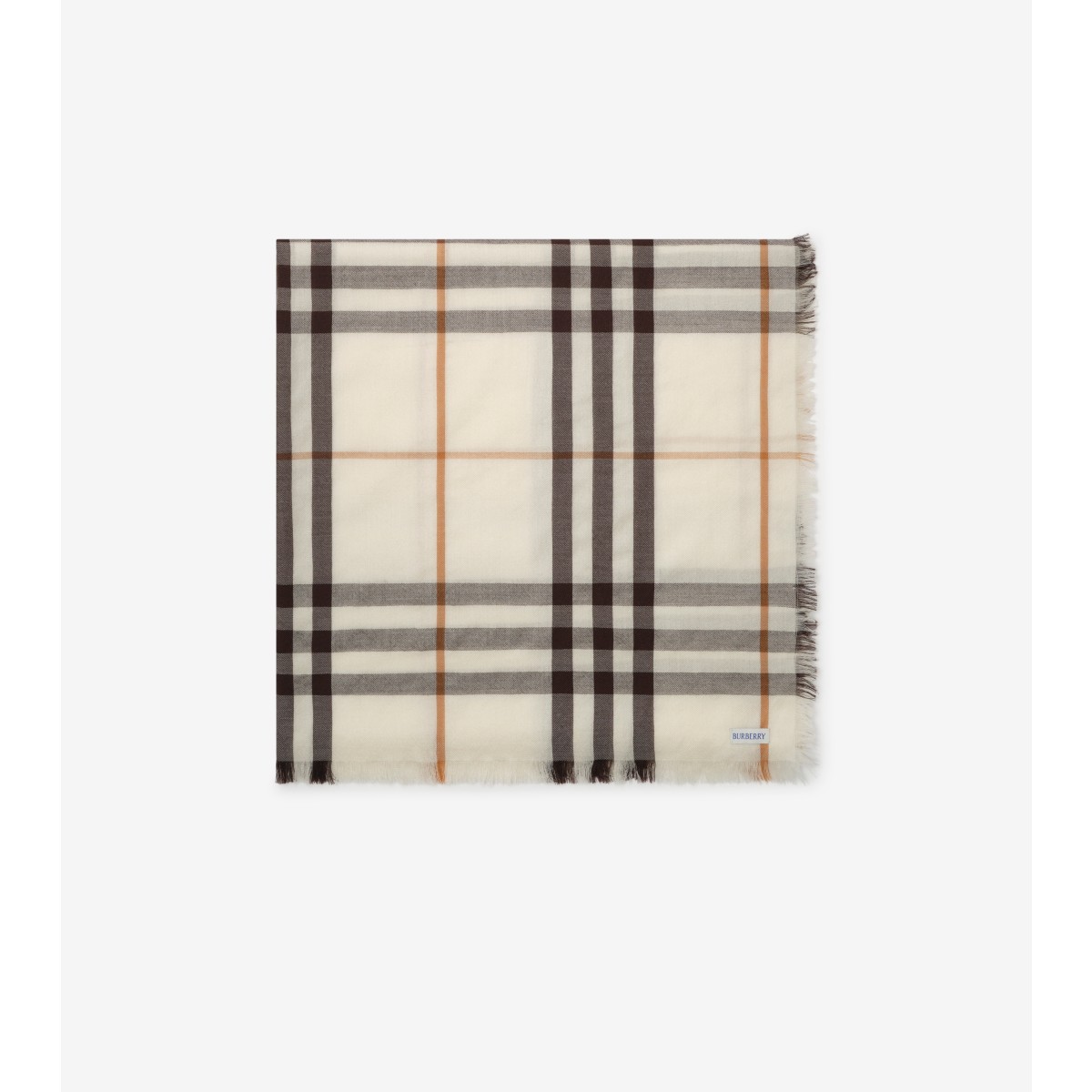  Check Wide Cashmere Scarf