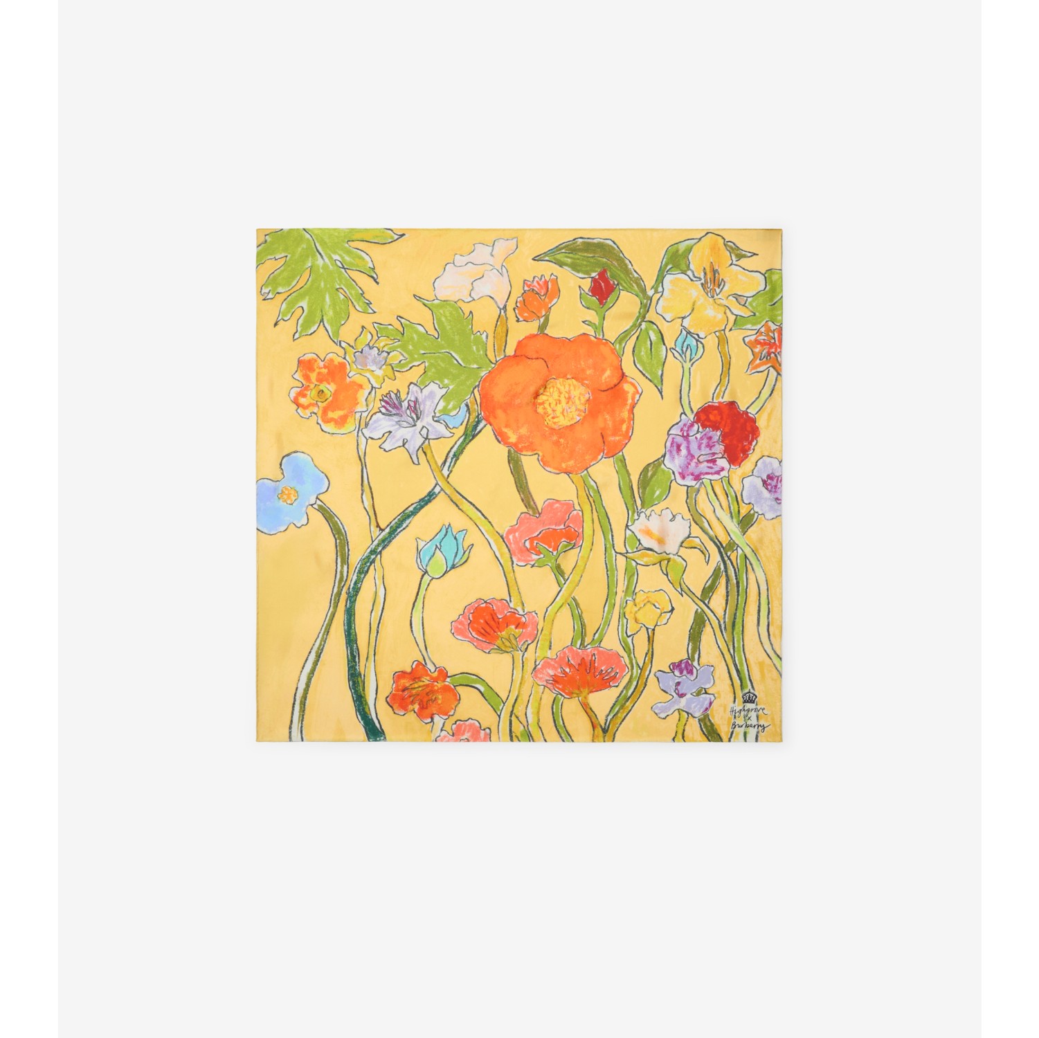 Highgrove Cascading Flowers Silk Scarf