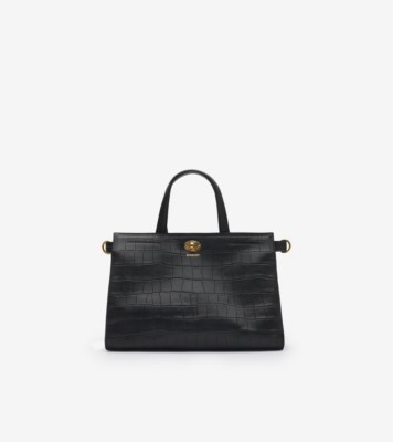 Small Cotswolds Tote in Black - Women | Burberry® Official