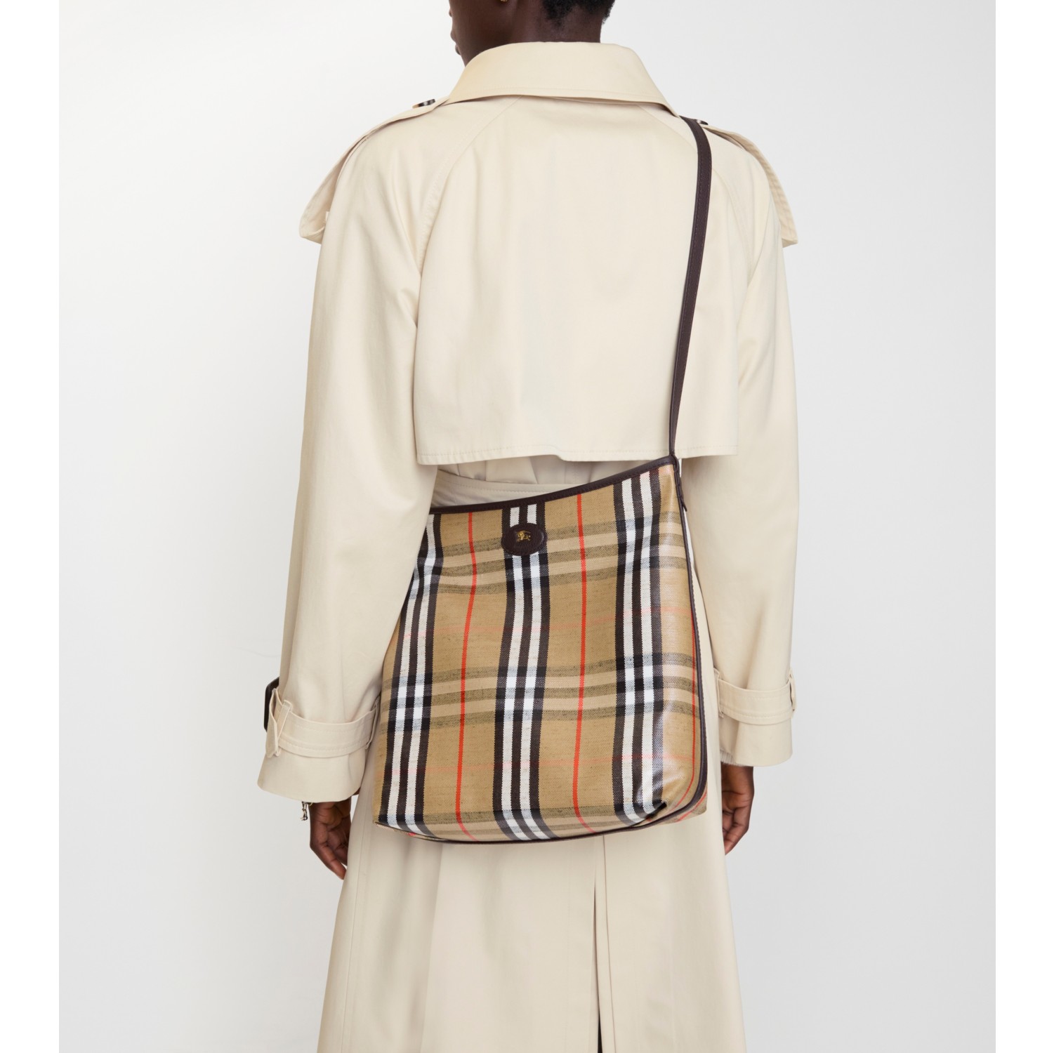 Small Highlands Shoulder Bag in Sand beige - Women | Burberry® Official