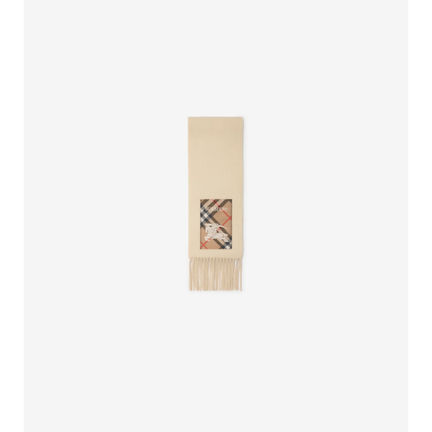 Check Label Cashmere Scarf - thumbnail 4