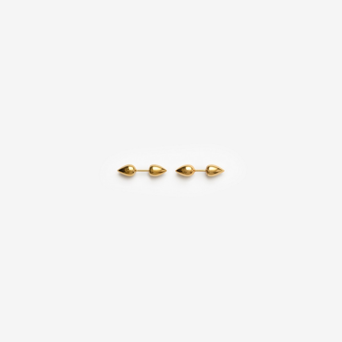 Shop Burberry Small Spear Stud Earrings In Gold