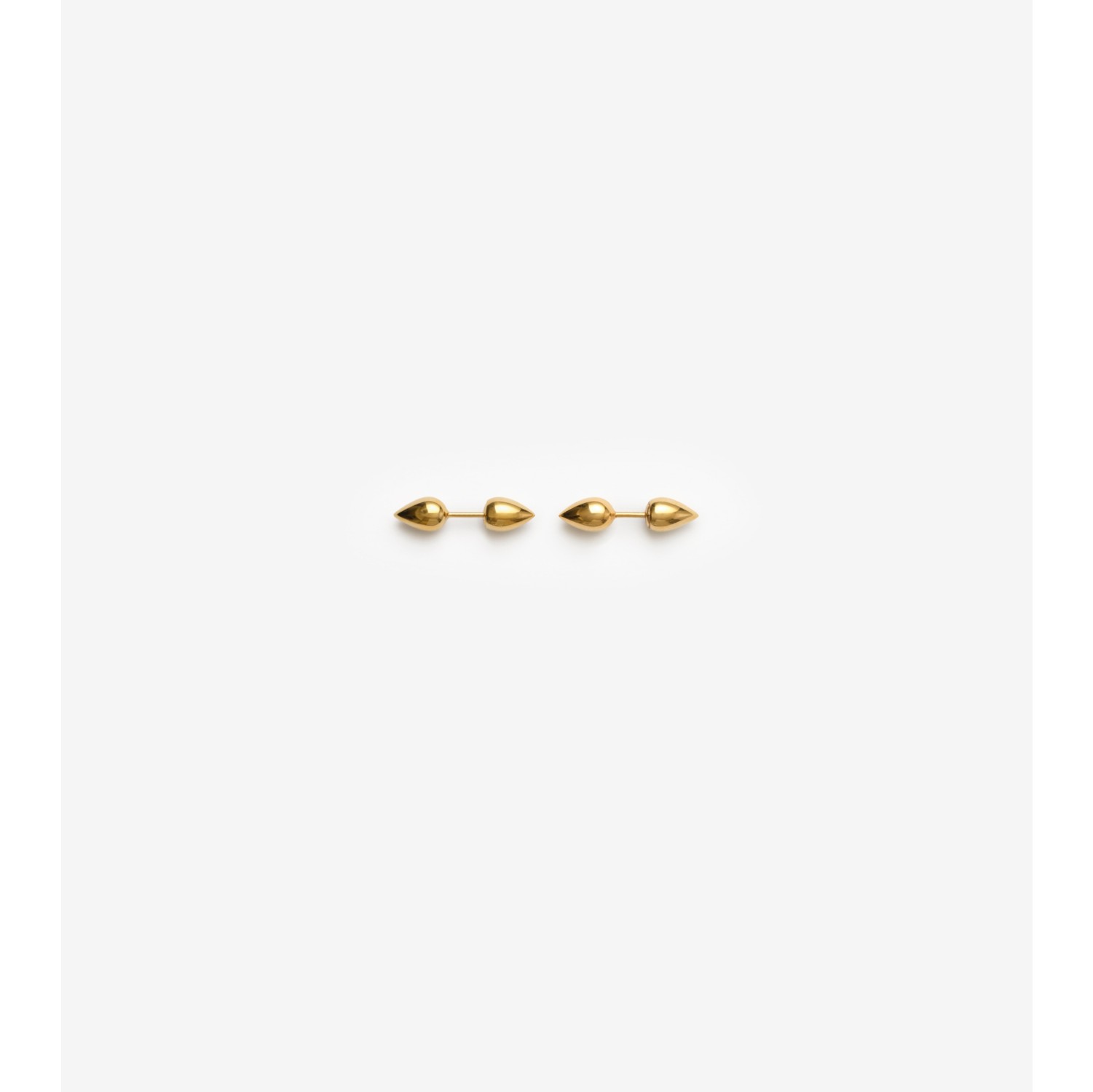 Gold and black hot sale stud earrings