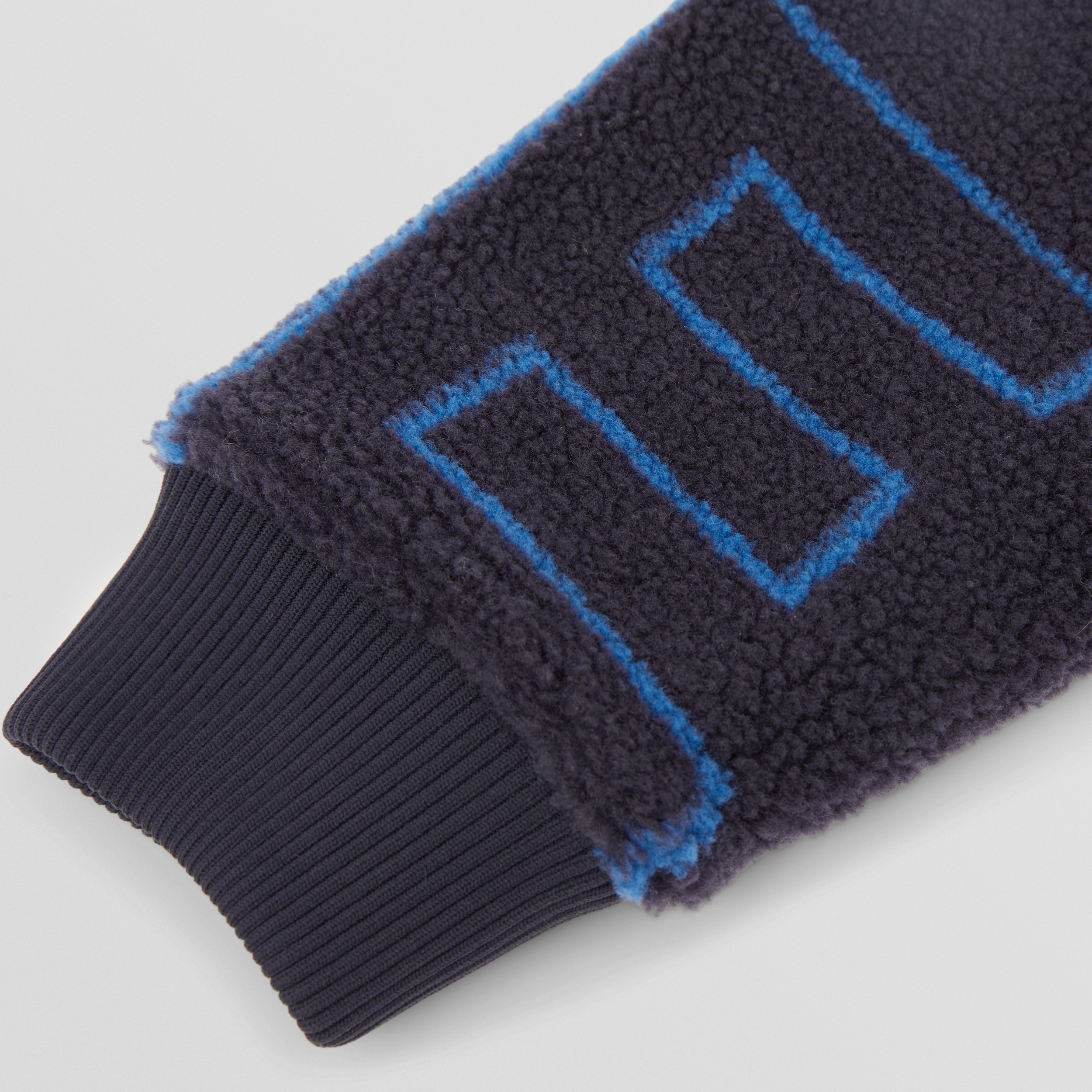 Calças jogger de lã texturizada com estampa de logotipo (Azul Marinho Noturno) - Crianças | Burberry® oficial - 2