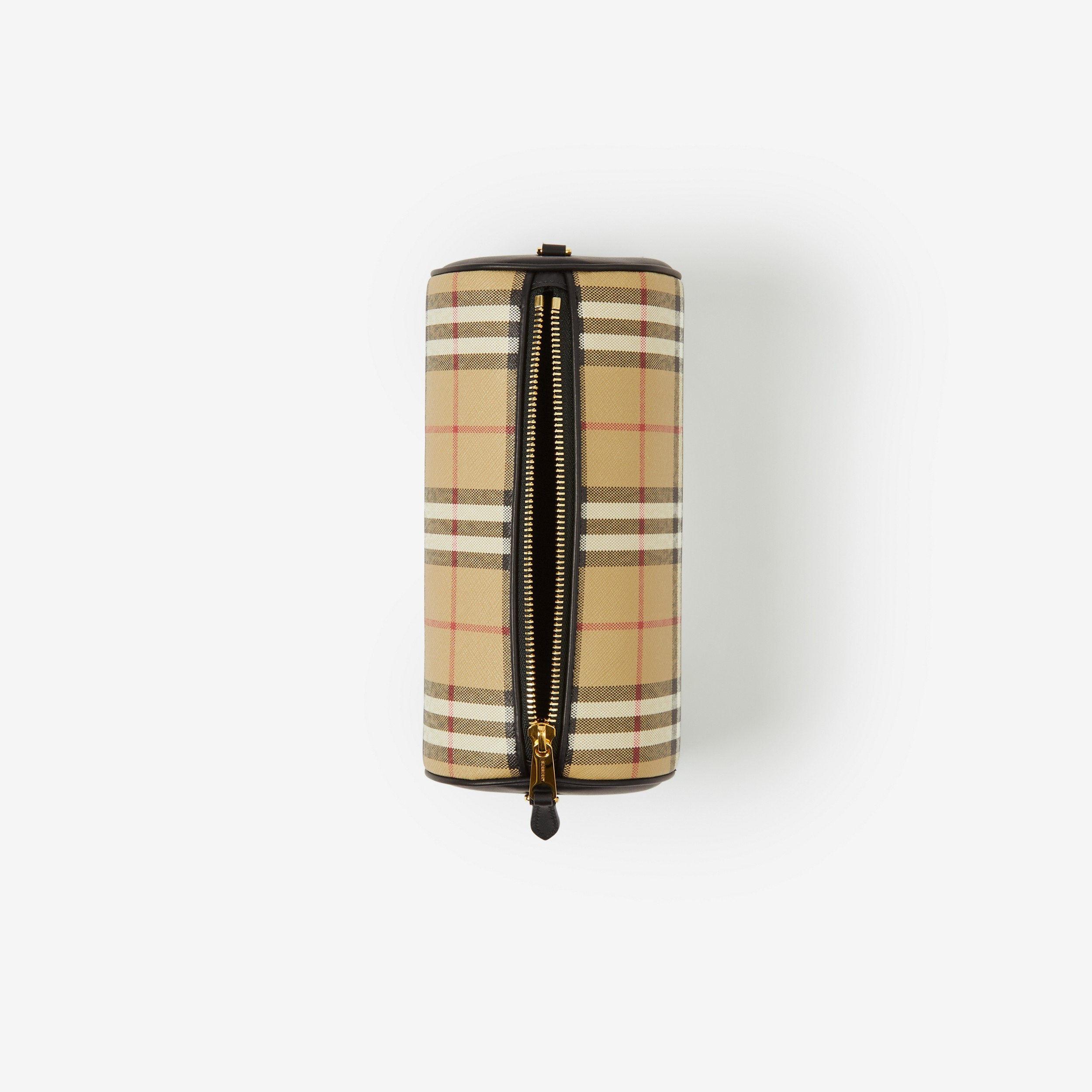 Barrel Bag im Vintage Check-Design (Vintage-beige/schwarz) - Damen | Burberry® - 4
