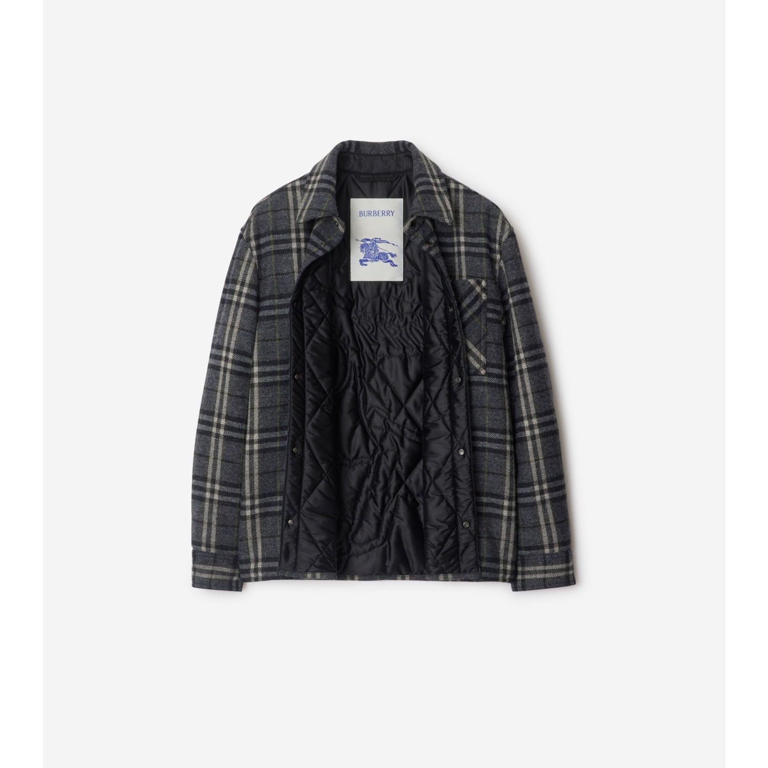 Check Wool Overshirt