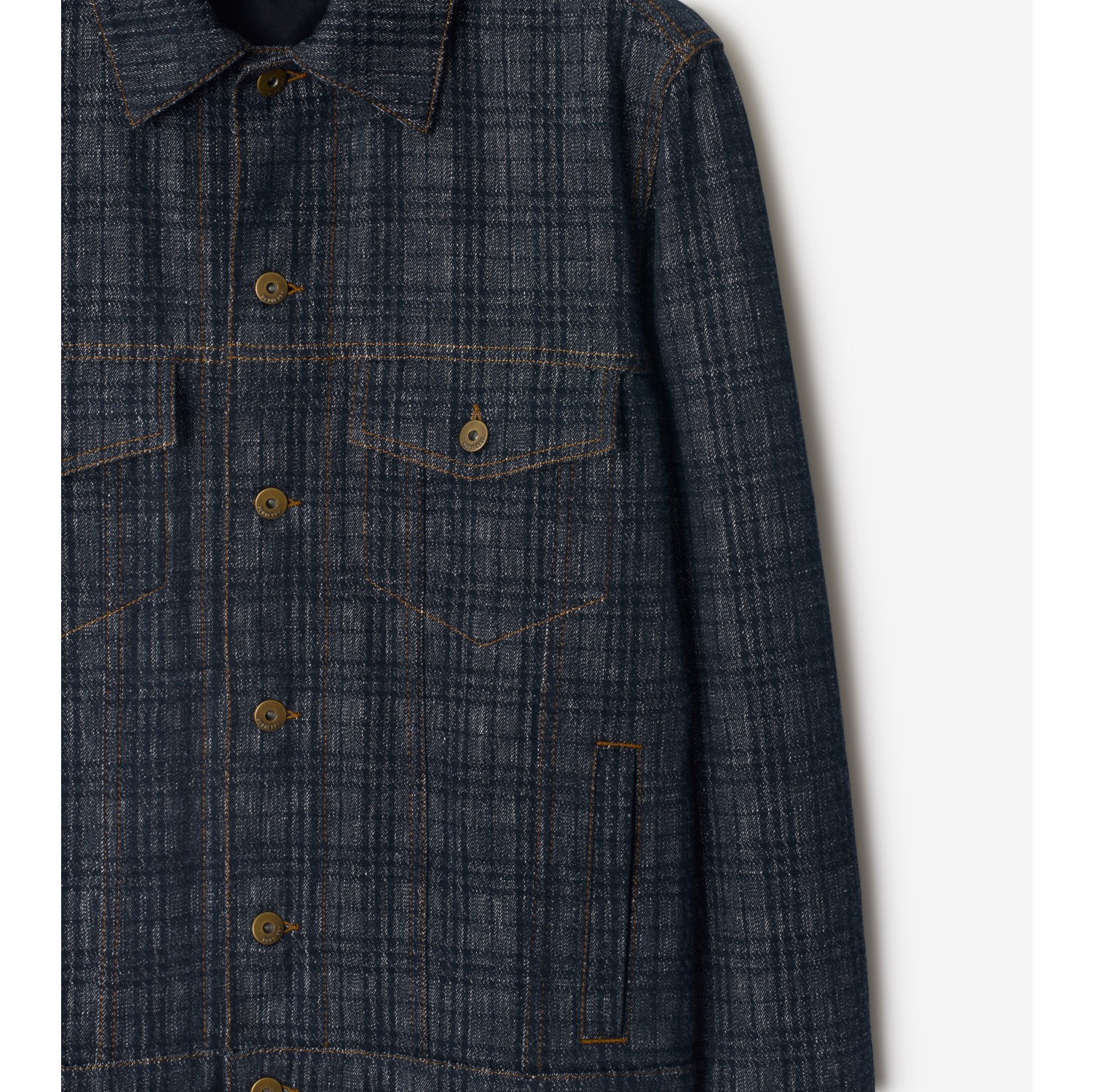 Check Denim Jacket