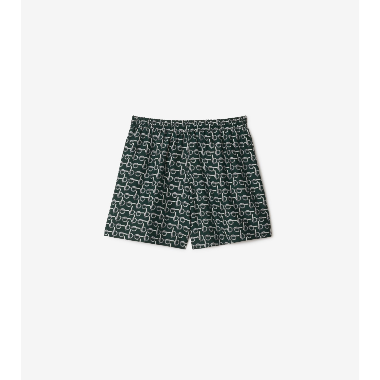 Short en soie à motif b