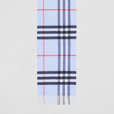 burberry blue scarf cashmere