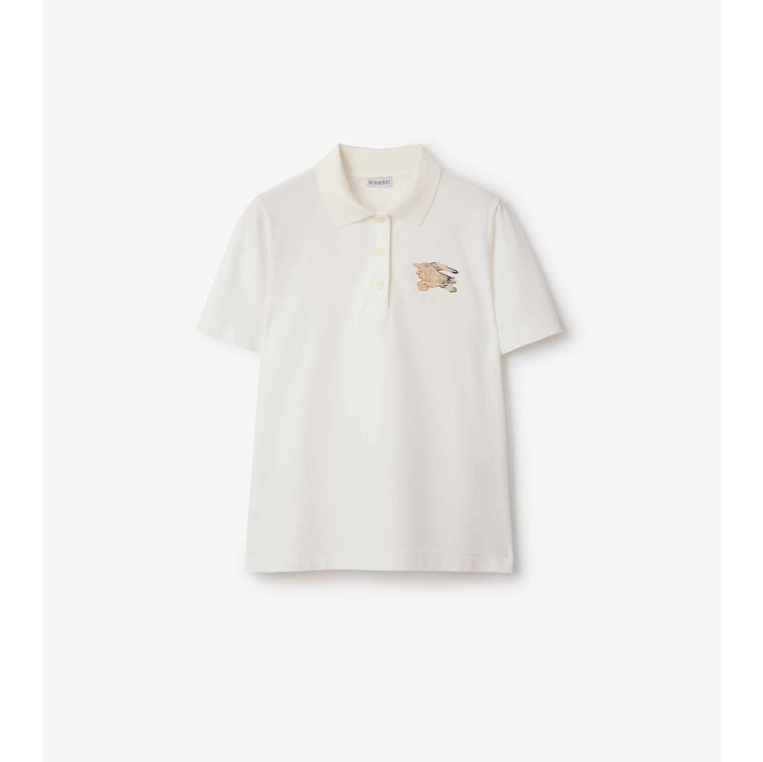 Baumwoll-Poloshirt mit EKD-Motiv und Check