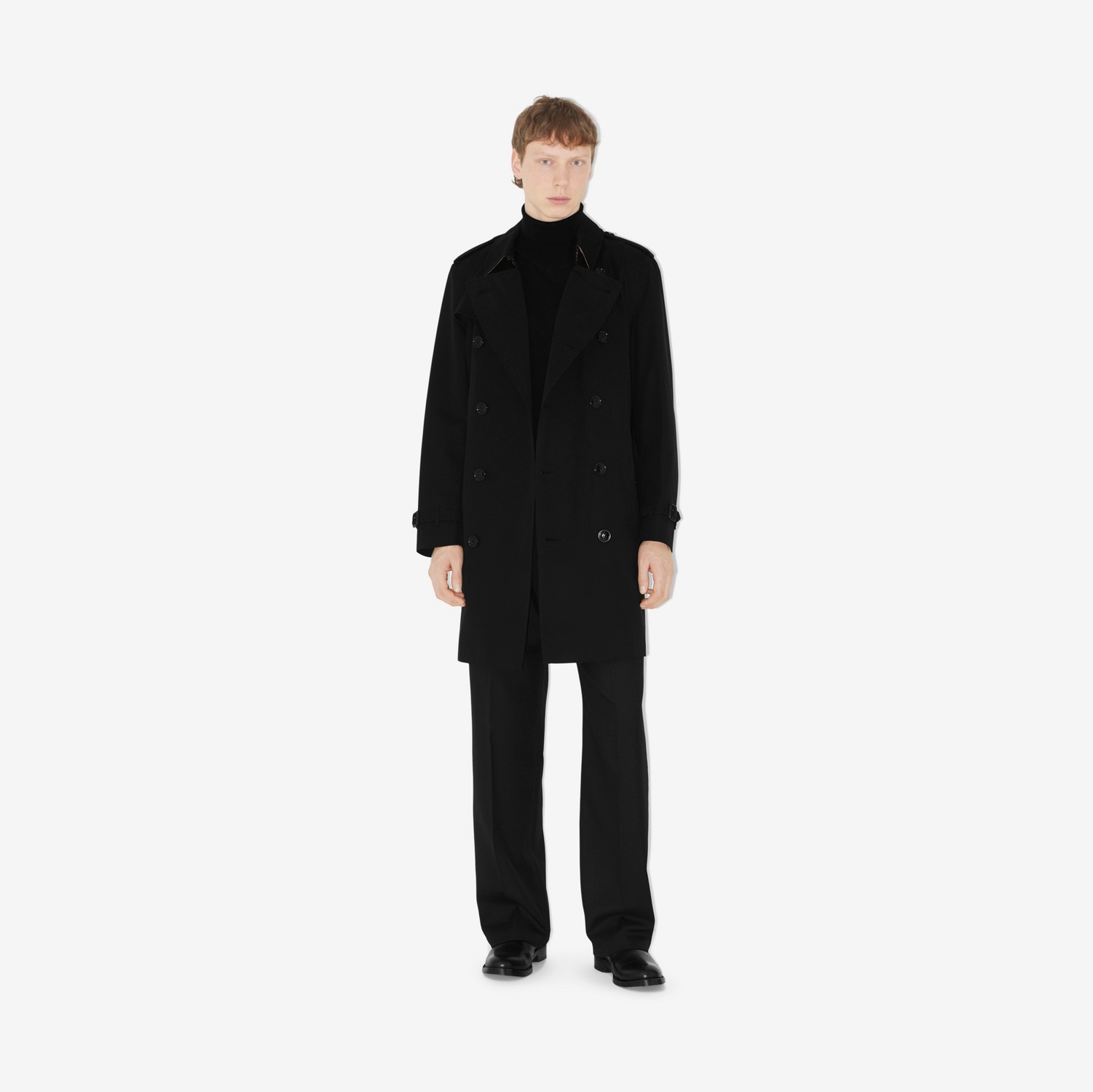 Trench coat Heritage Kensington (Negro) - Hombre | Burberry® oficial