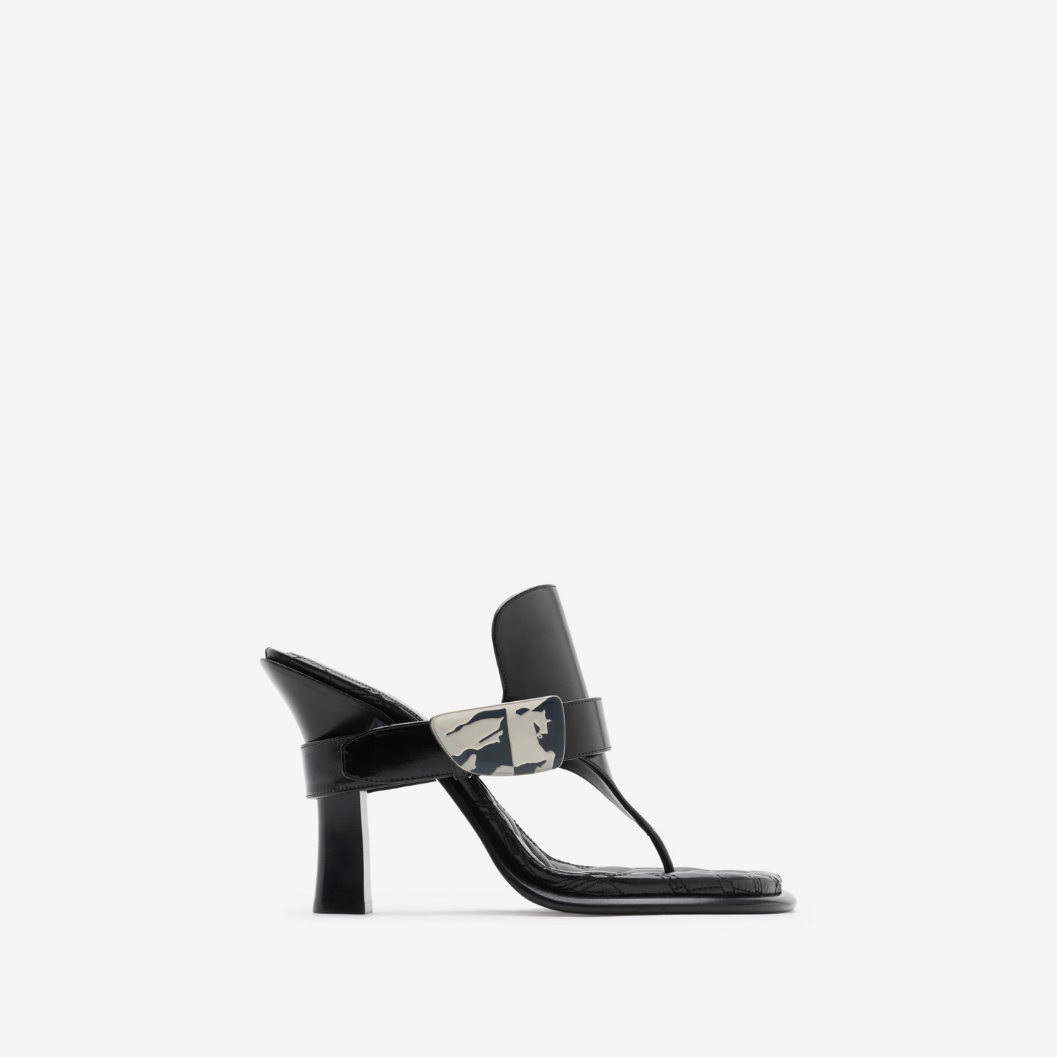 Leather Bay Sandals in Black - Women | Burberry® Official