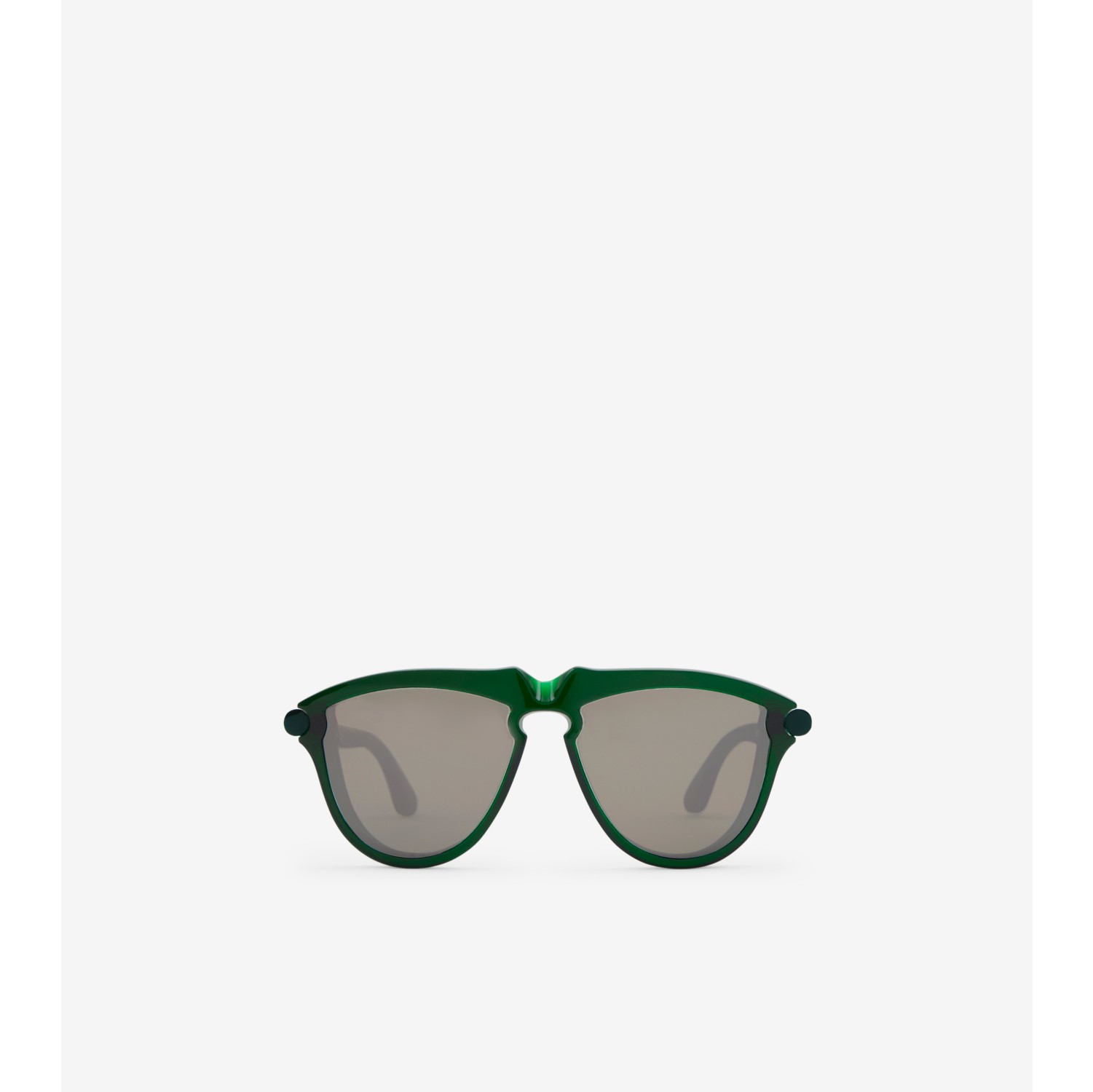 Pilot Sunglasses in Dark Forest Green | Burberry® Official