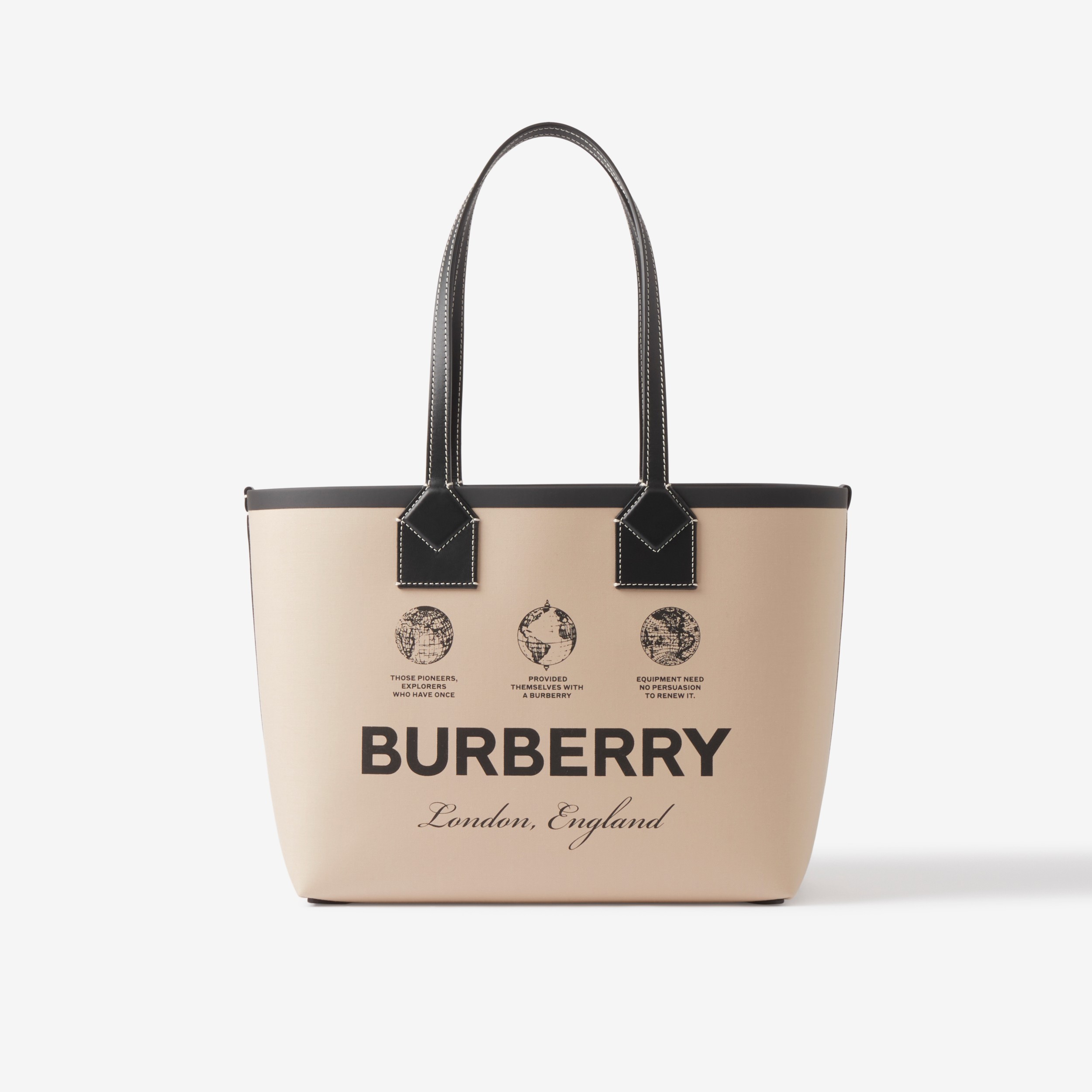 Small London Tote Bag in Beige - Women | Burberry® Official