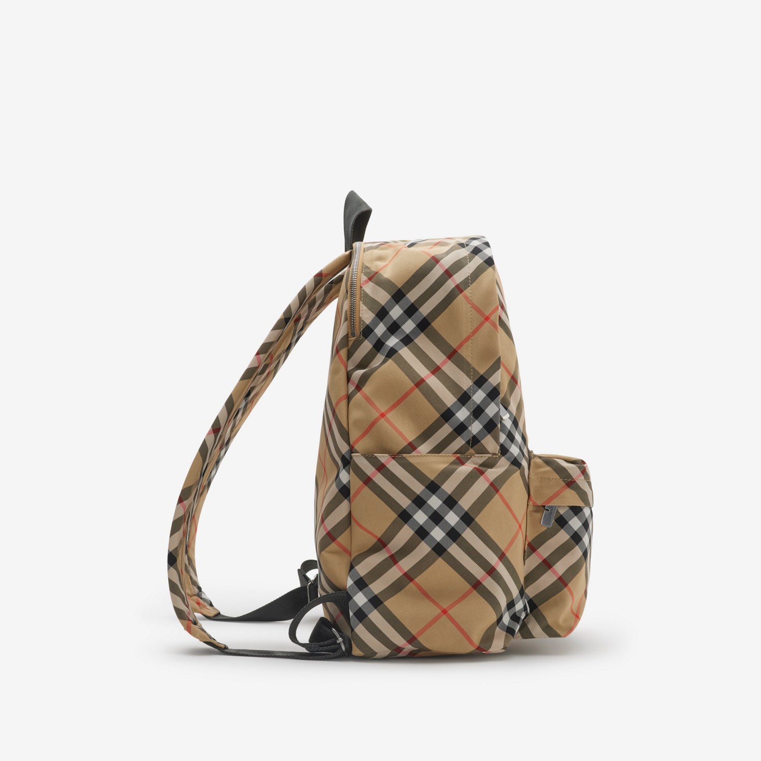 チェック バックパック (サンド) - メンズ, ナイロン | Burberry チェック バックパック (サンド) - メンズ, ナイロン | Burberry