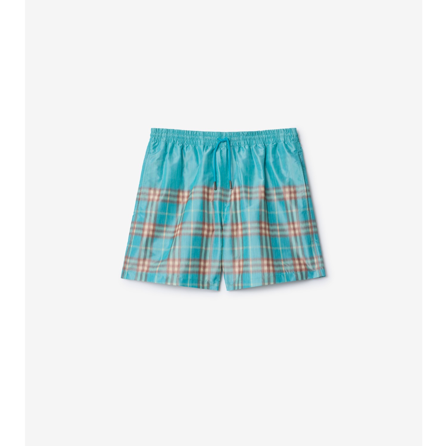 Gradient Check Swim Shorts