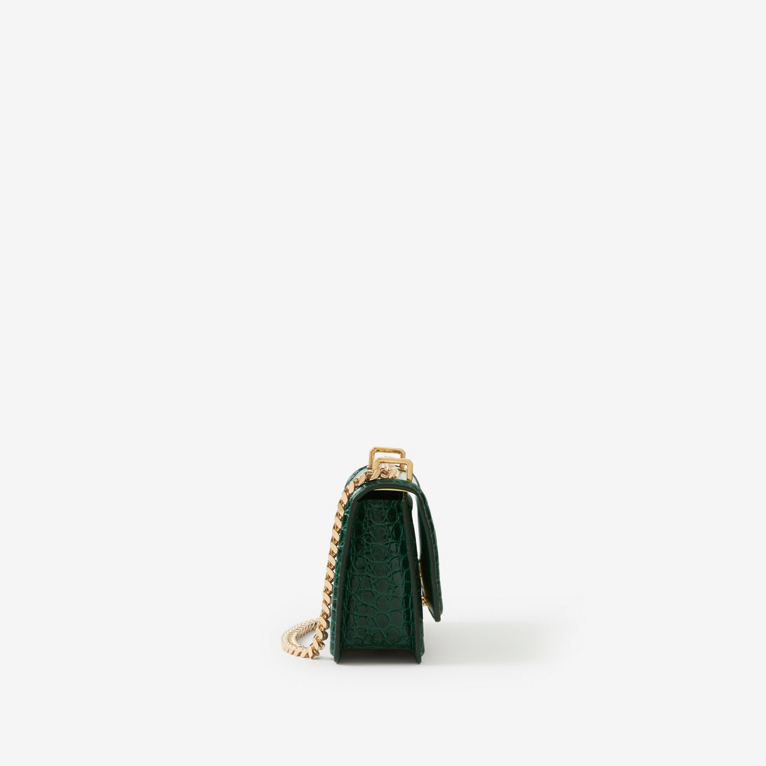 Mini TB Bag in Dark Viridian Green - Women | Burberry® Official