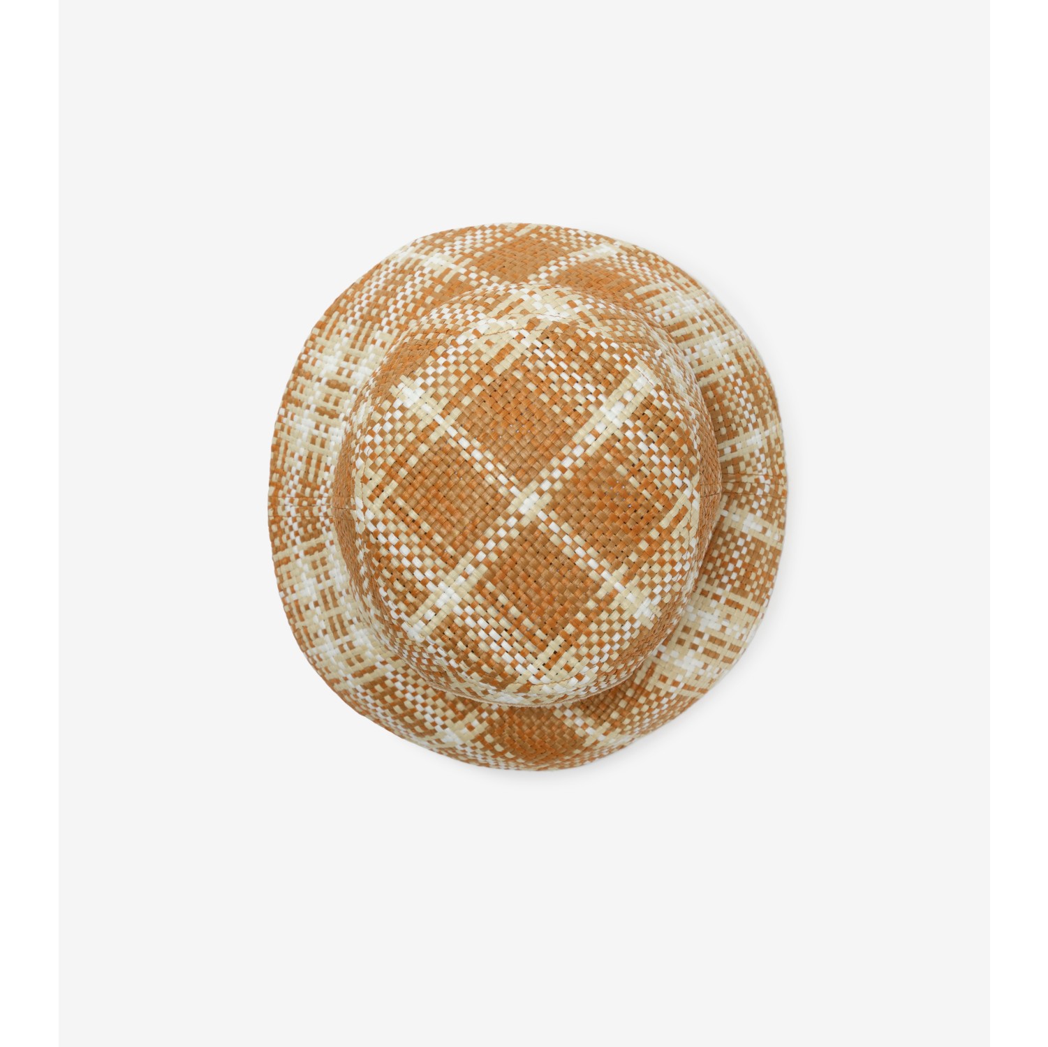 Knight Stamp Raffia-effect Bucket Hat