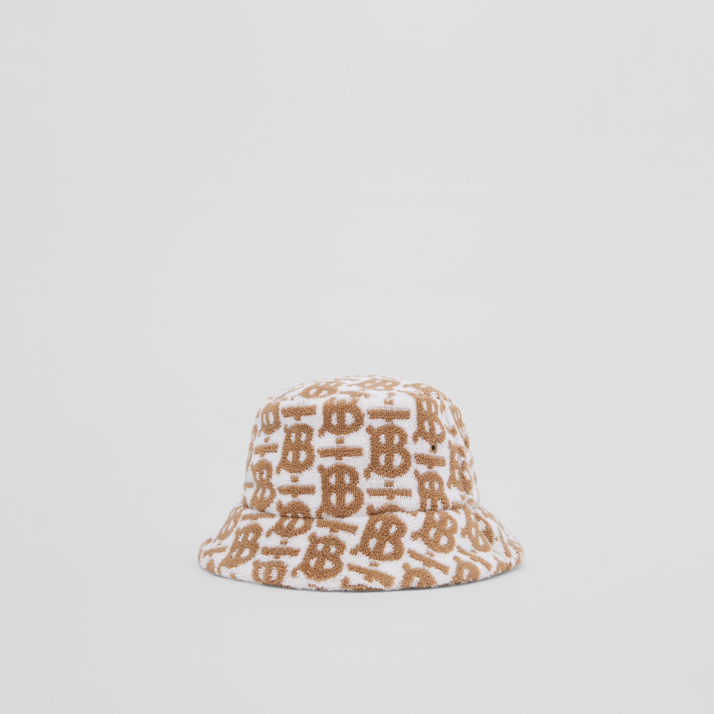 Monogram Cotton Jacquard Bucket Hat in Archive Beige | Burberry® Official