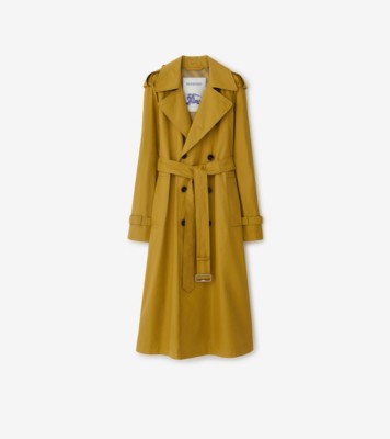 Long Gabardine Trench Coat in Manilla - Women | Burberry® Official