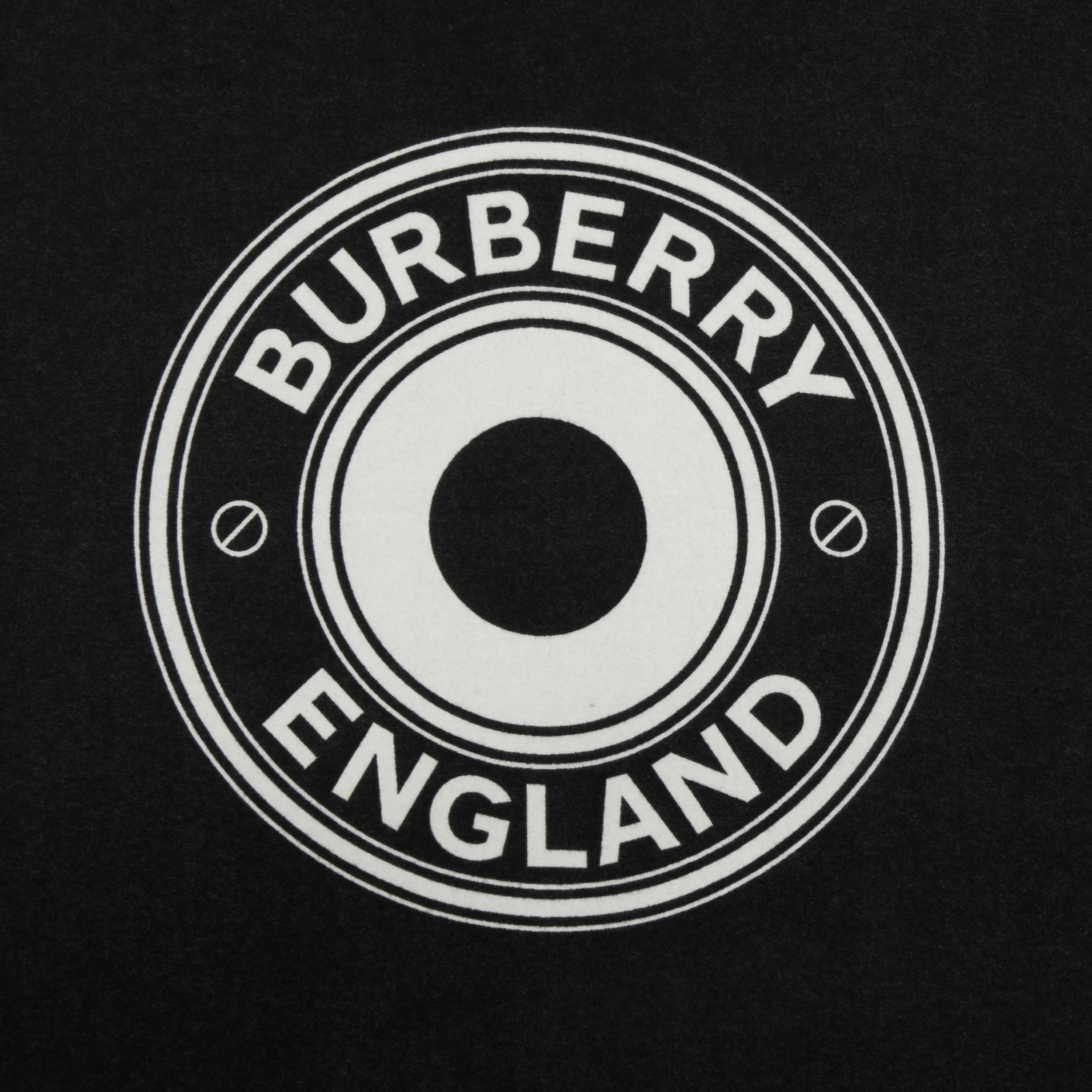 Logo Graphic Cashmere Wool Blanket in Black | Burberry® Official - 2