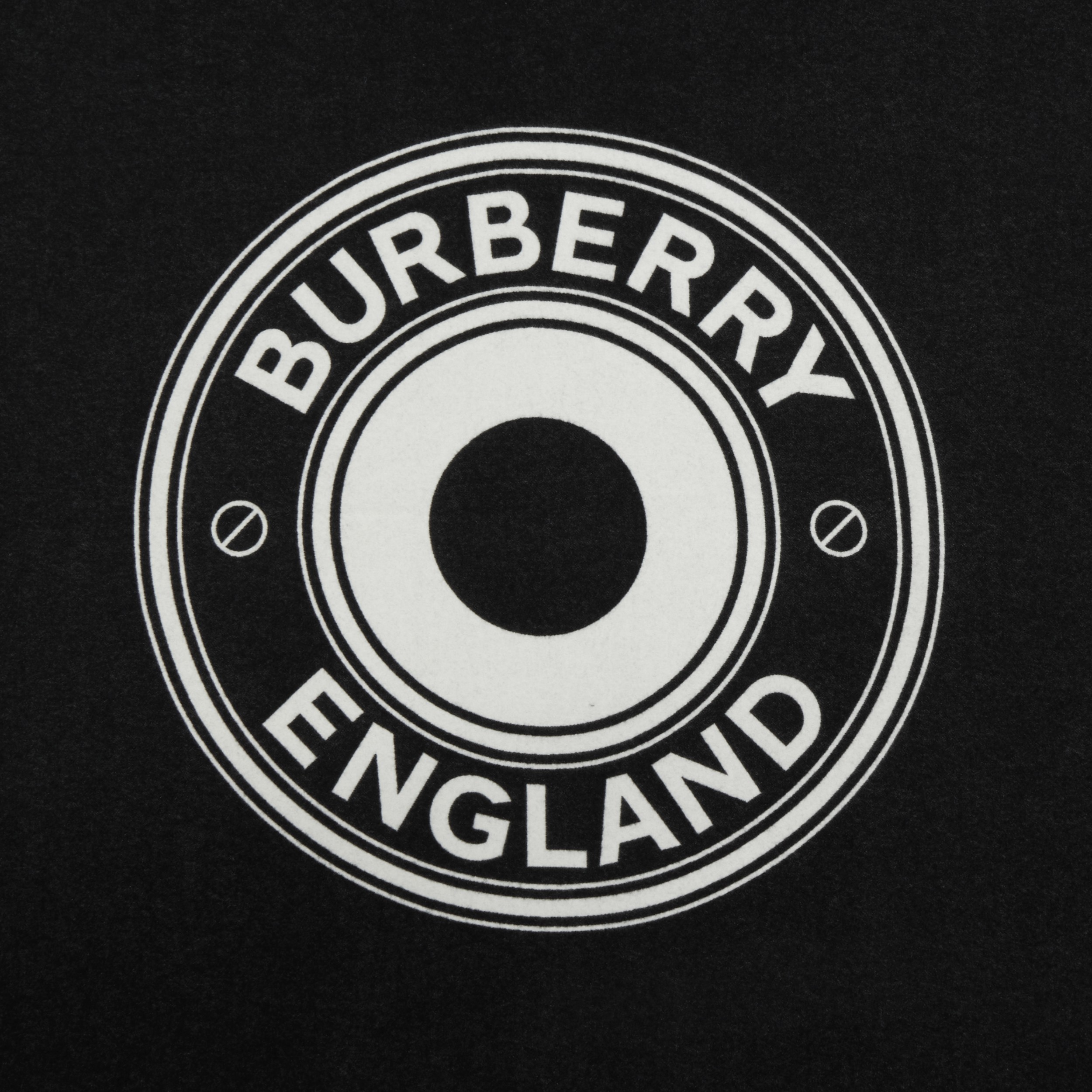 Couverture en cachemire et laine à logo (Noir) | Site officiel Burberry®