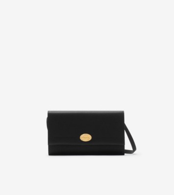 Cotswolds Strap Wallet in Black - Women, Leather | Burberry