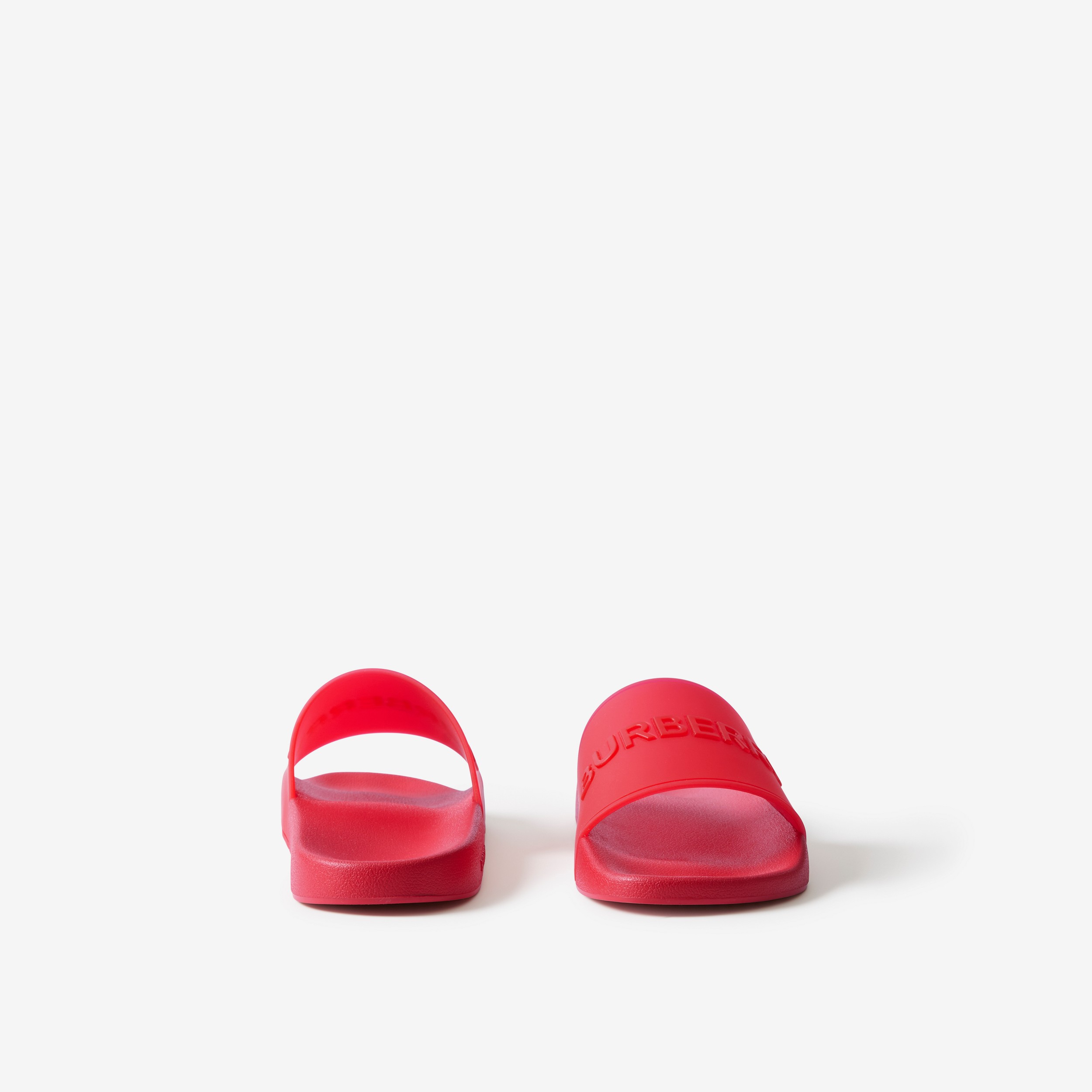 徽标装饰拖鞋 (亮红色) - 男士 | Burberry® 博柏利官网 - 4