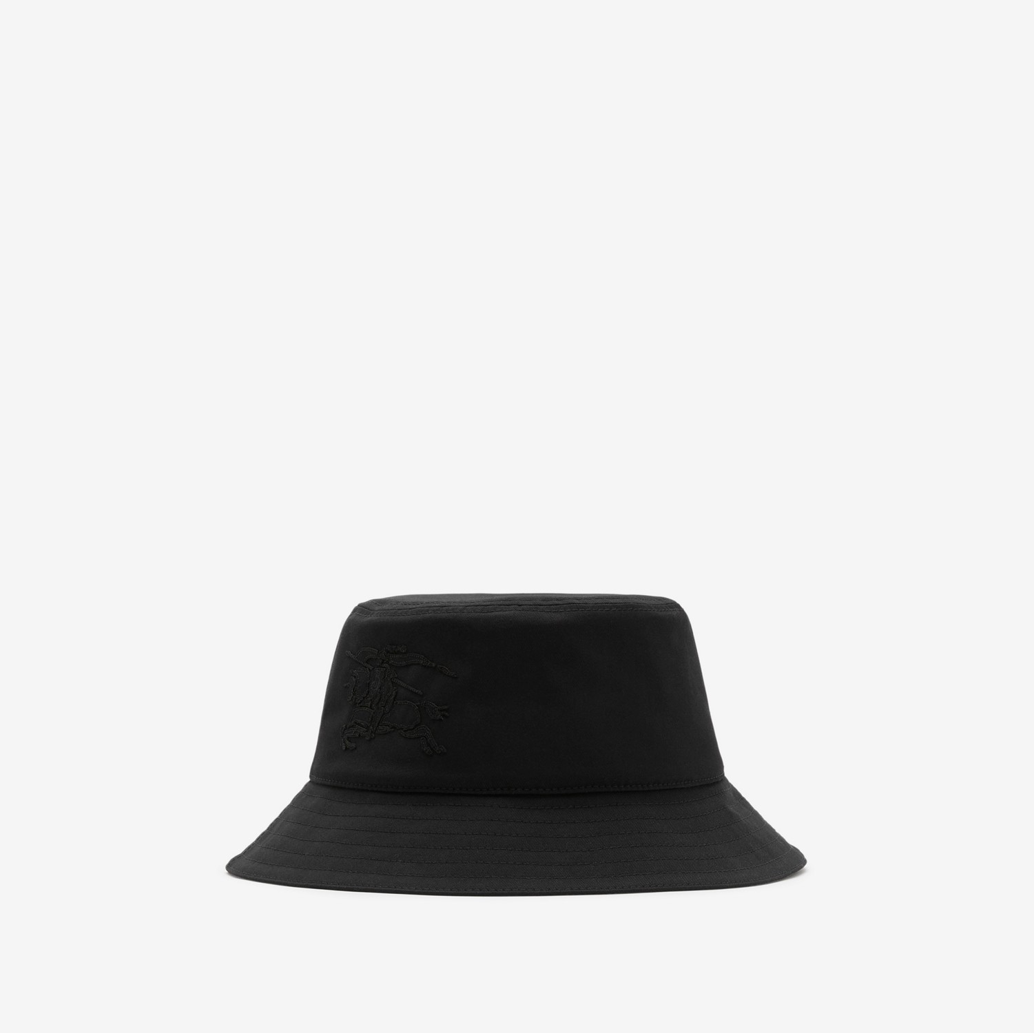 Cotton Blend Bucket Hat in Black - Men | Burberry® Official