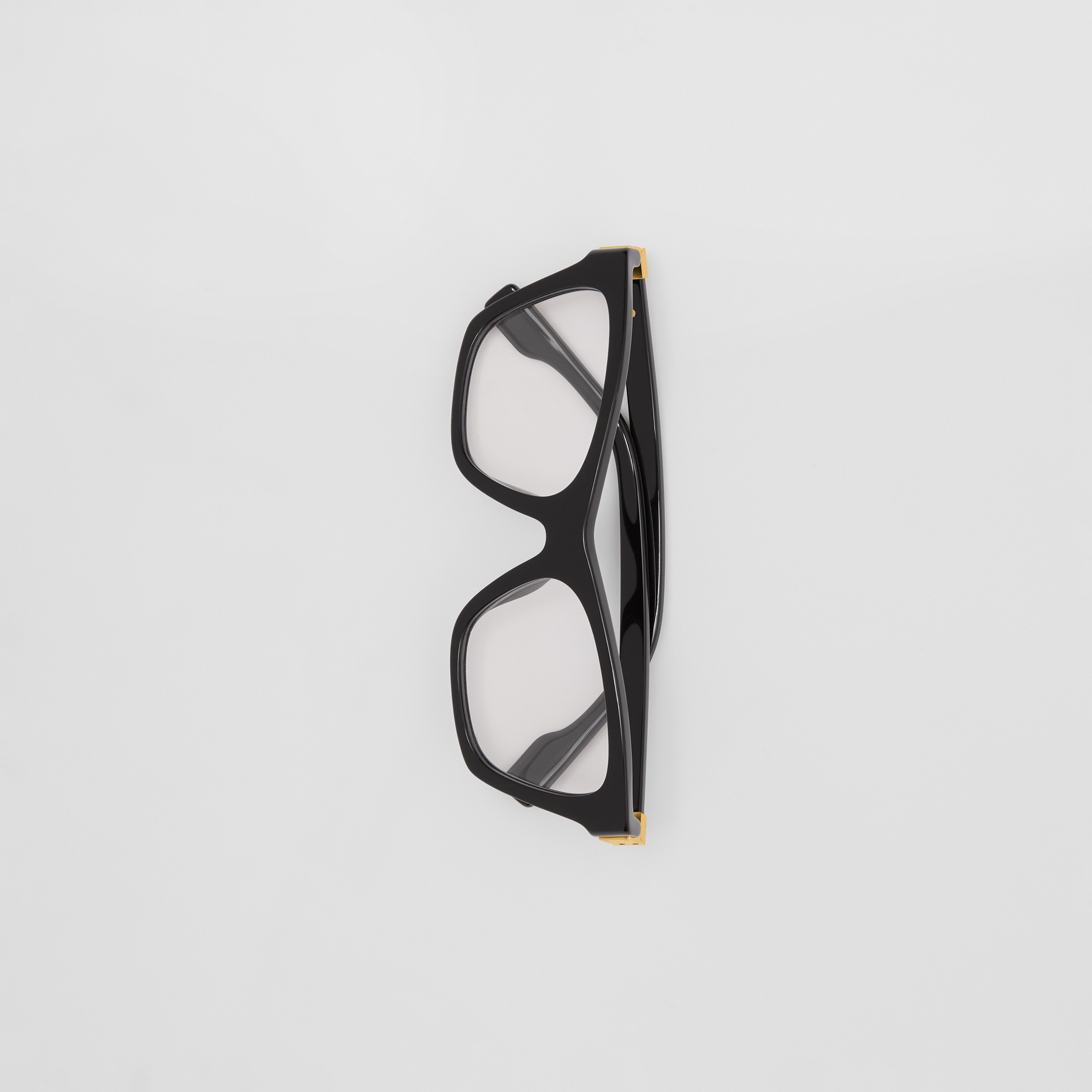 Hardware Detail Square Optical Frames in Black - Women | Burberry® Official - 3