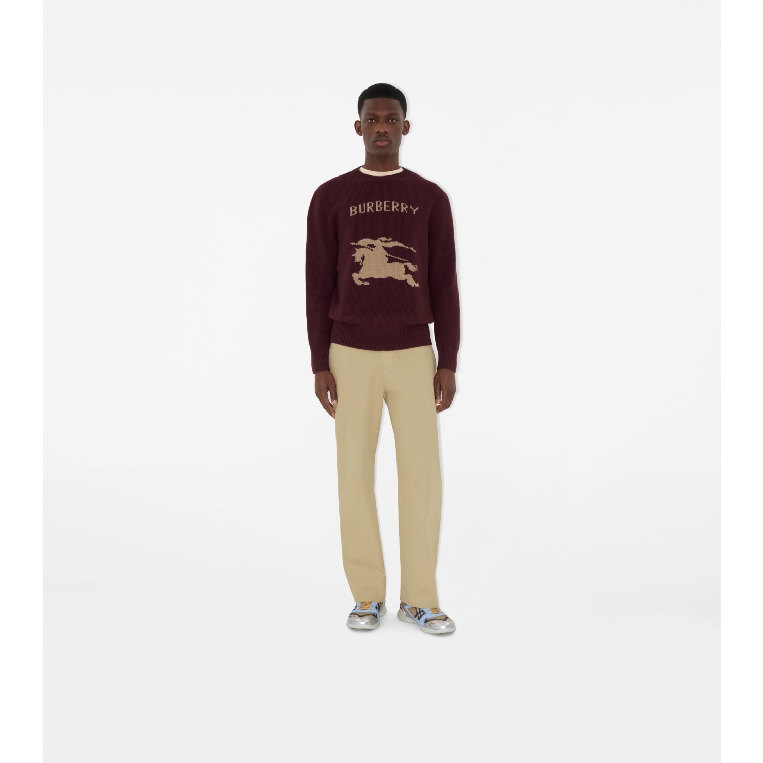 Pullover in lana e cashmere con EKD
