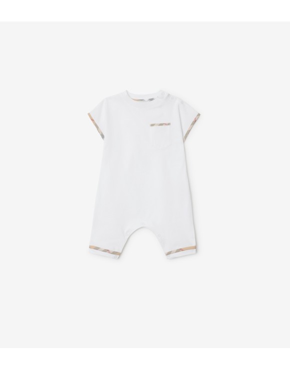 Combinaison en coton avec Check
