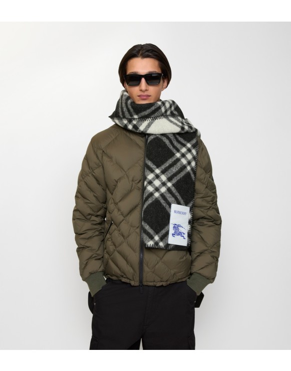 【BURBERRY】ライトウェイト チェック ウールシルク スカーフ チェック ウールシルク スカーフ (アーカイブベージュ) | Burberry