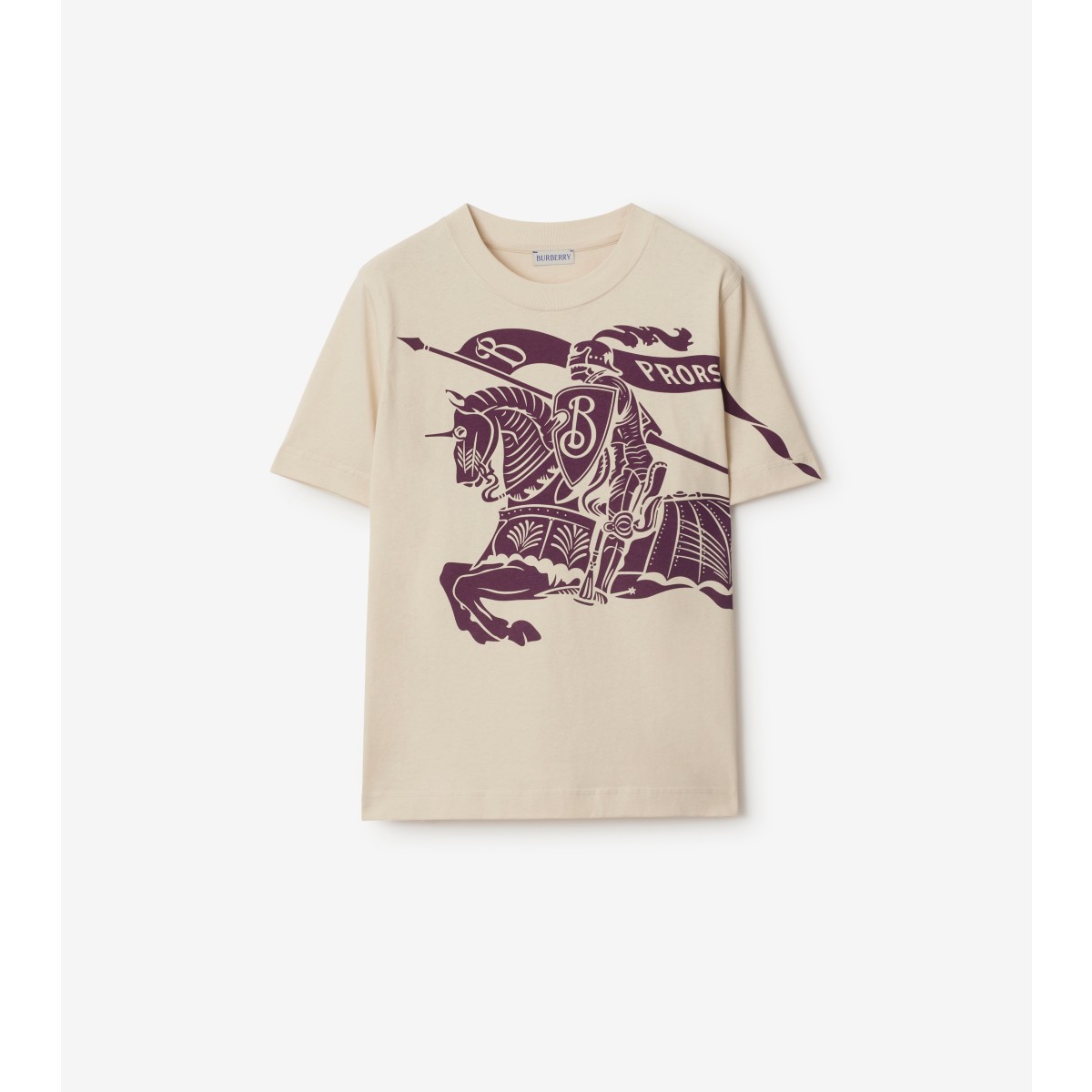 Burberry Short Sleeves With Large Graphic Print In Pansy