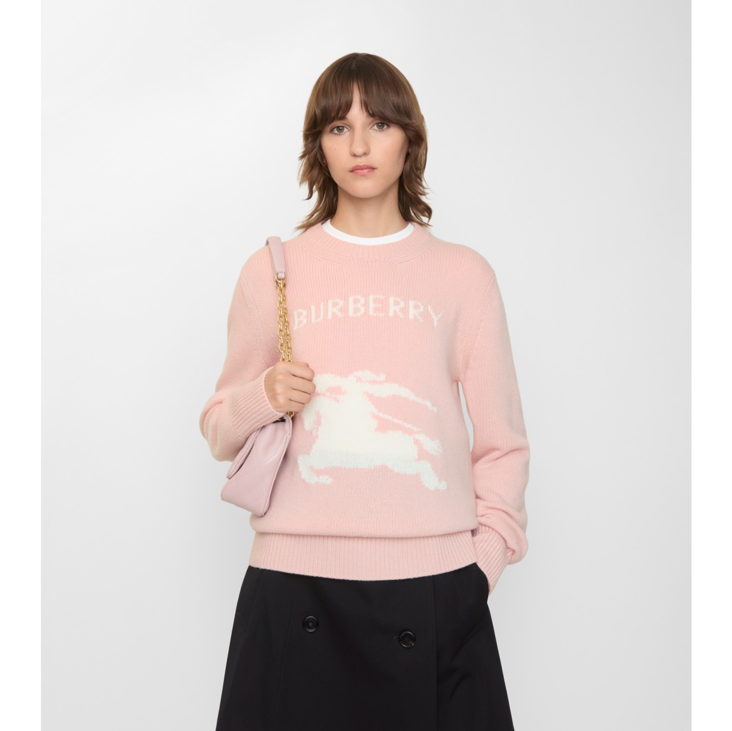Suéter de cashmere e lã com estampa EKD