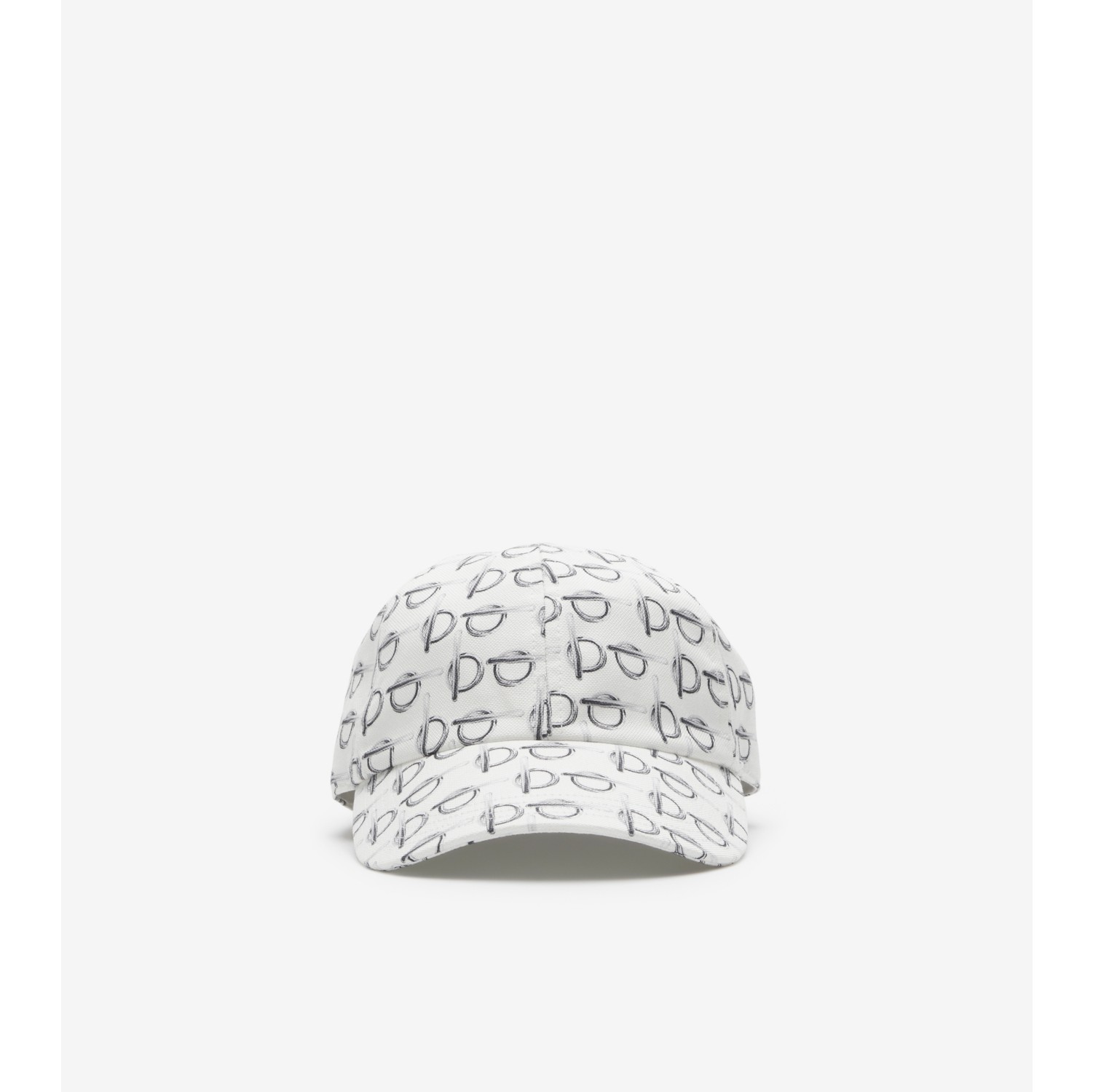 B Cotton Baseball Cap in White - Men | Burberry® Official