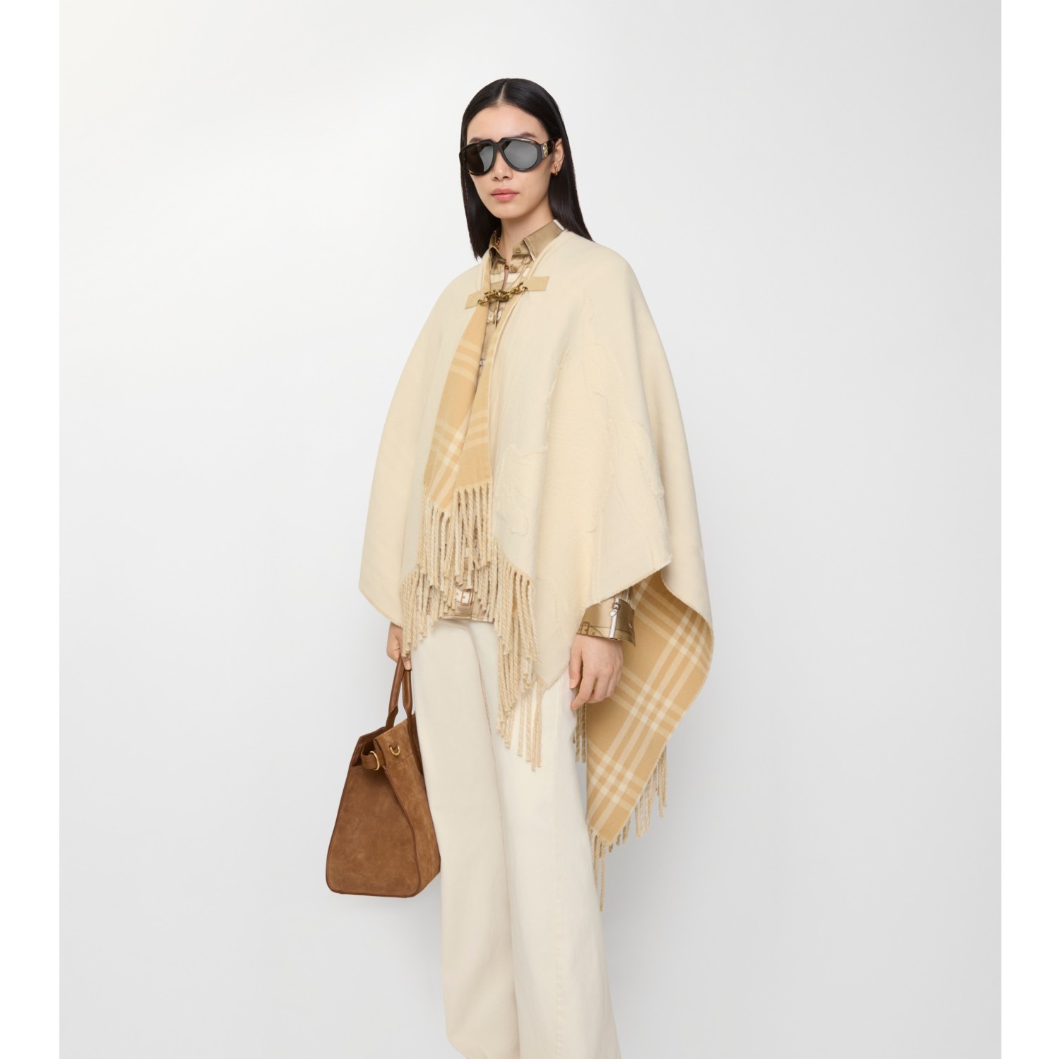 Fil-Coupé-Wollcape mit EKD-Motiv