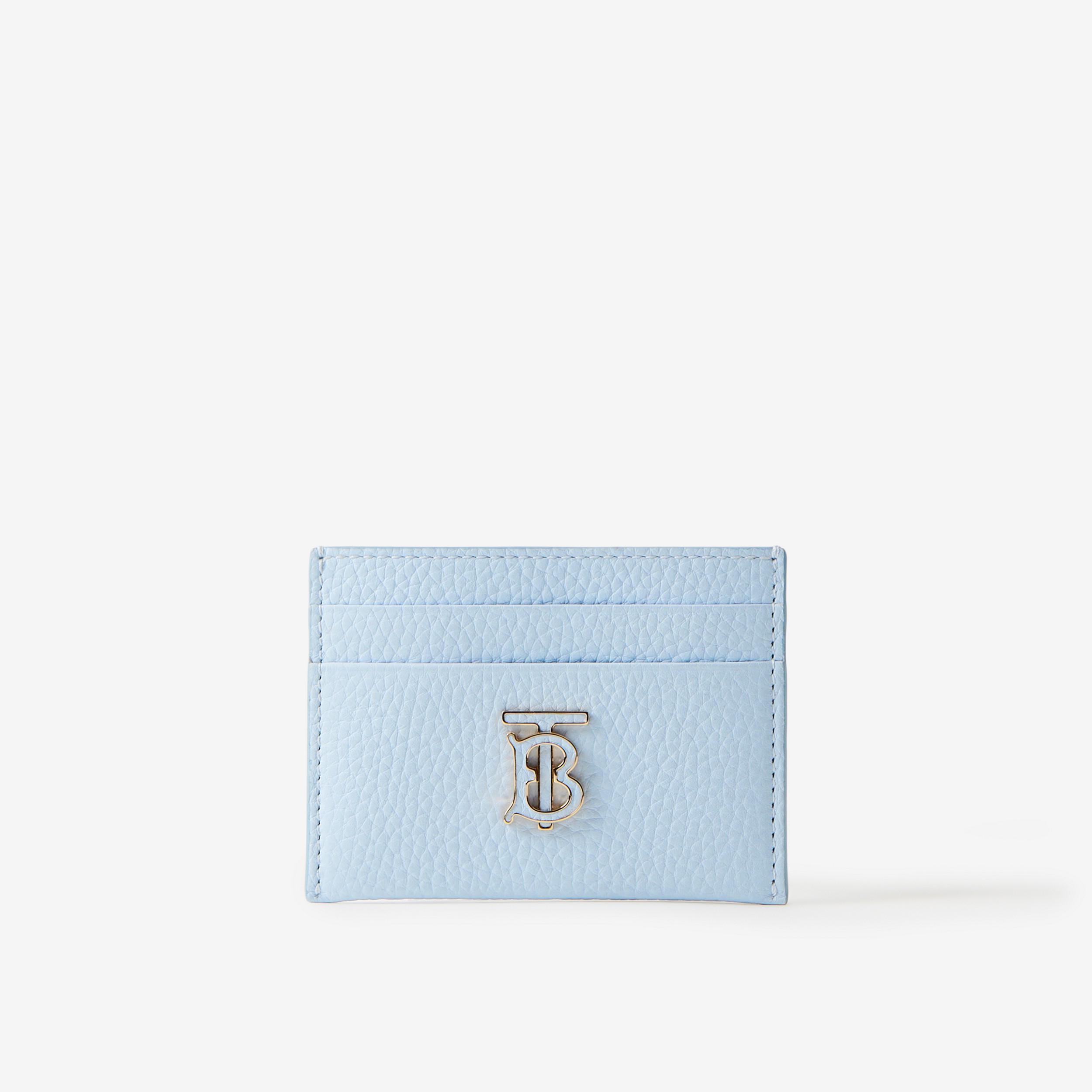 Grainy Leather TB Card Case in Pale Blue - Women | Burberry® Official - 1