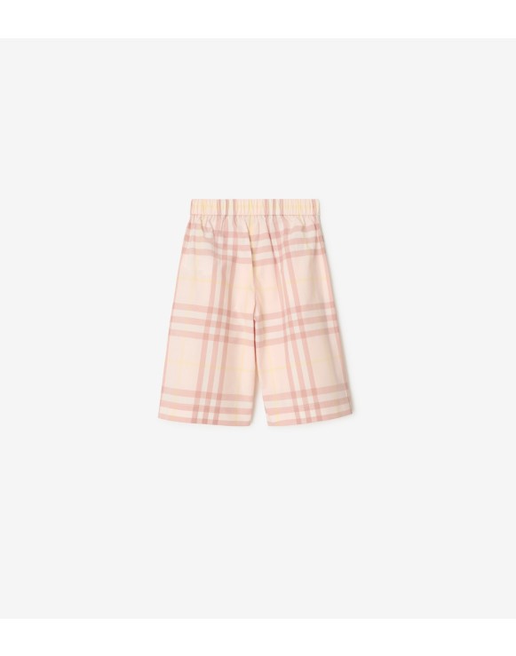 Pantalon en coton Check