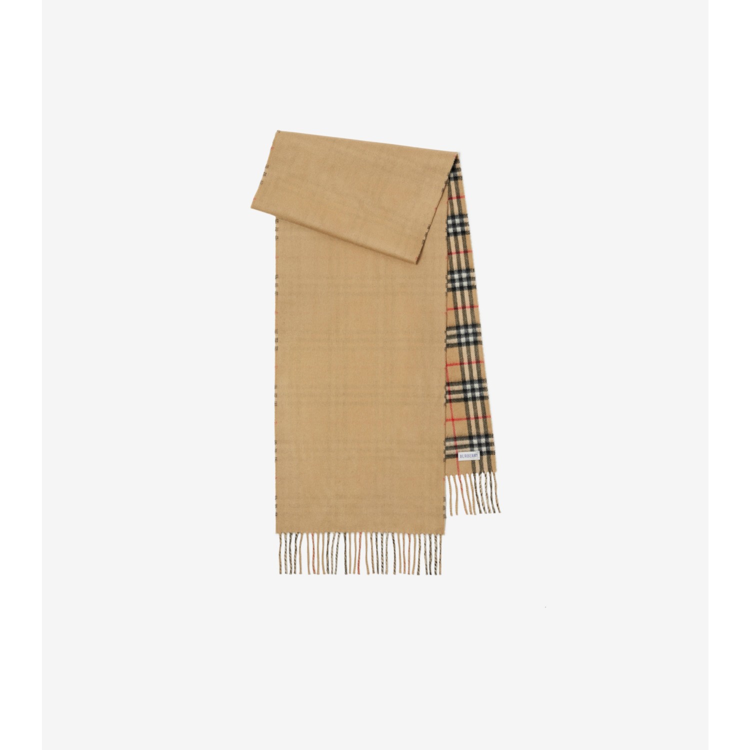 Reversible Check Cashmere Scarf