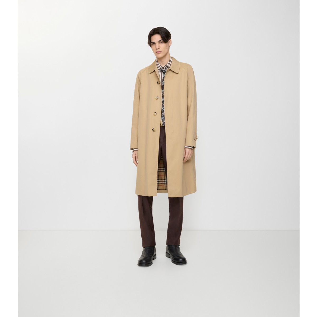  Check Long Camden Heritage Car Coat