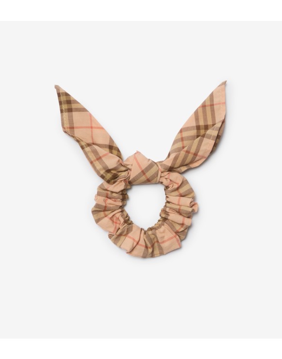 Scrunchie de algodão em Check